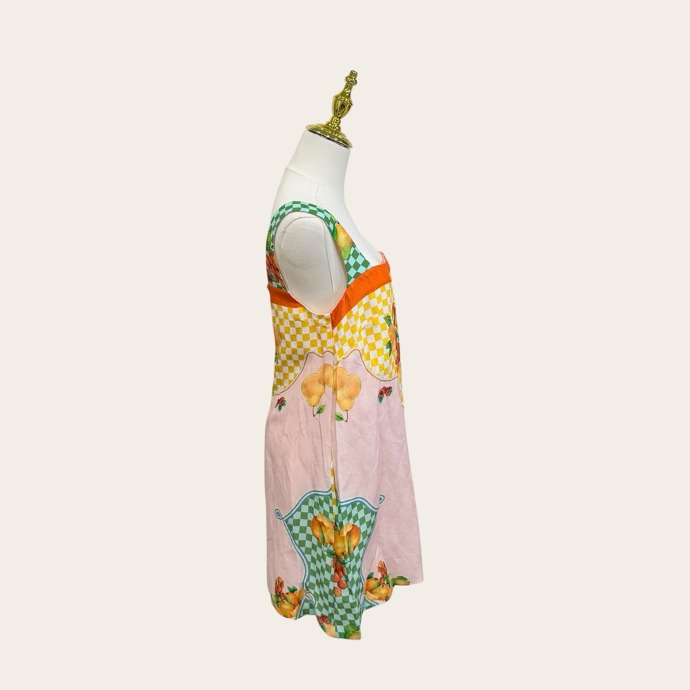 Antonio Melani Small Eliana Fruit Print Linen Blend Sleeveless Mini Dress NWT - Picture 9 of 13